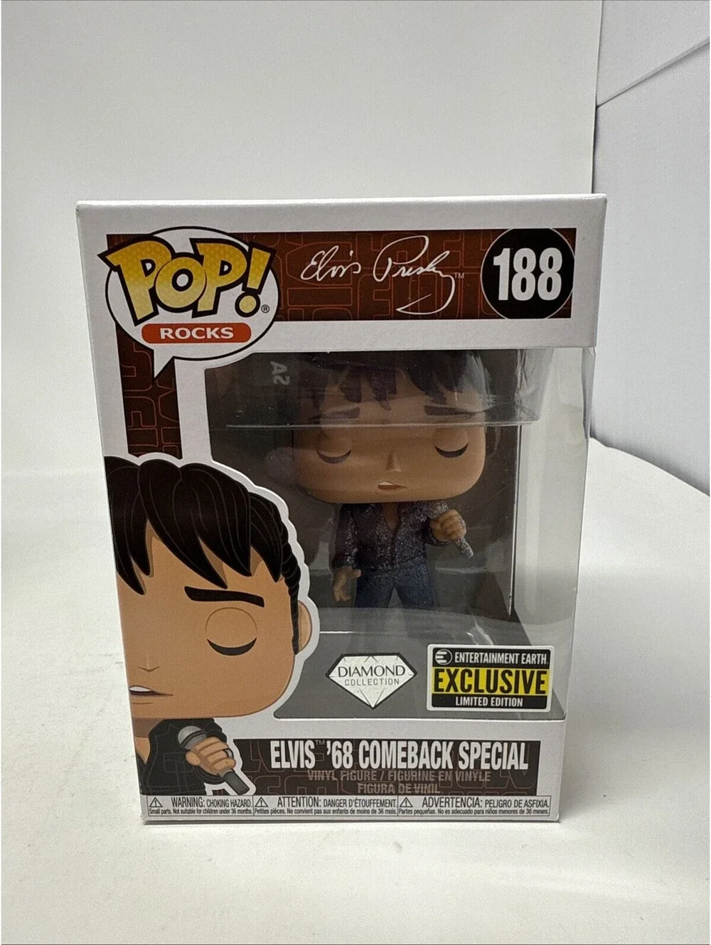 Funko POP! ELVIS '68 COMEBACK SPECIAL #188 EXCLUSIVE DIAMOND